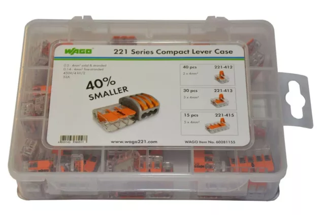 WAGO 221 Series Lever Connector Installation Box - including case