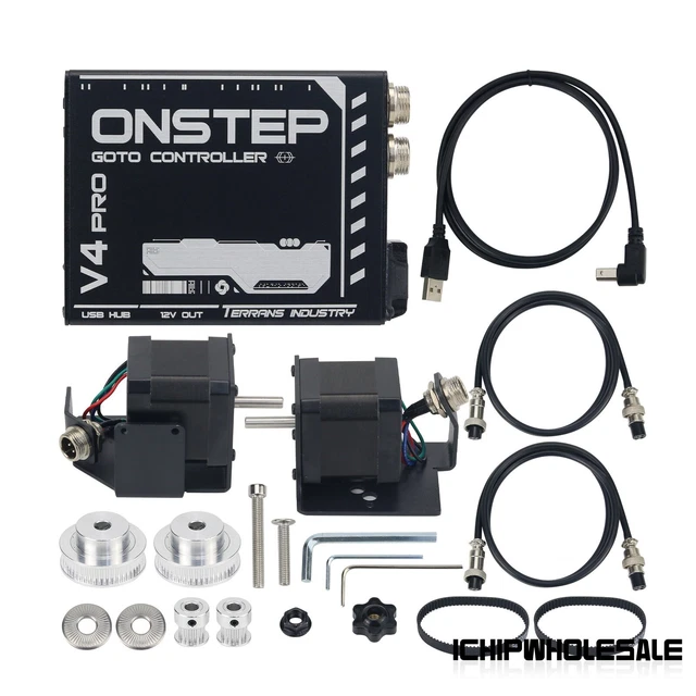 V4 EXOS2 Onstep EXOS2 Equatorial Mount V4 GOTO Upgrade Kit Biaxial Tracking RTC
