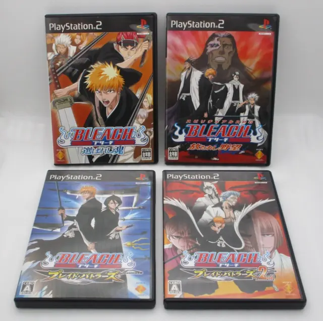 PS2 BLEACH Blade Battlers 1, 2, Erabareshi 4Games Japan import PlayStation2