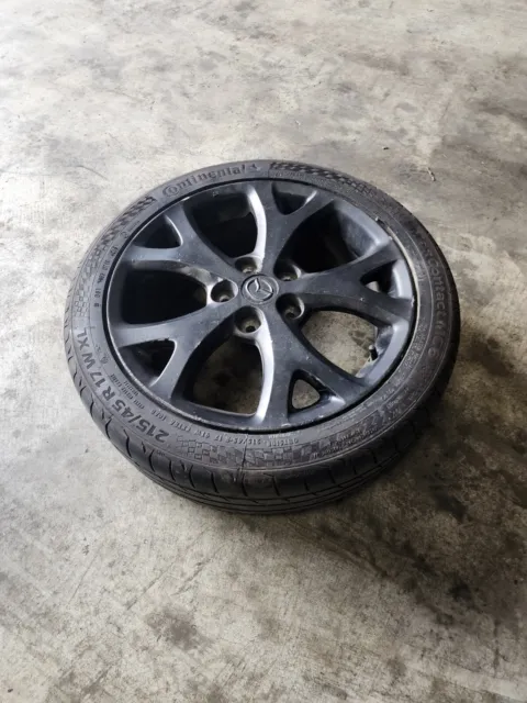 X1 Mazda sp23 series 2 BK 17" ALLOY WHEEL and tyre 17 inch rim singular painted