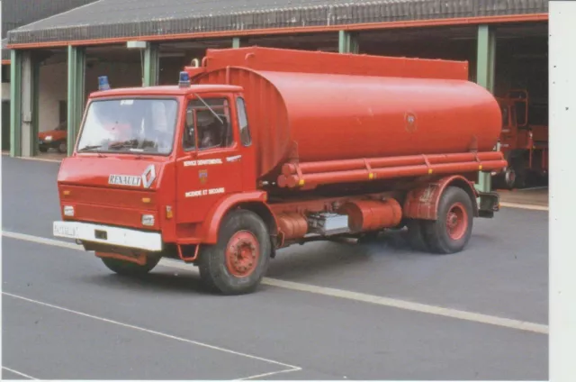 Cpm Saint-Flour (15) Sapeurs-Pompiers - Camion-Citerne Renault  (Tirage 60 Ex)