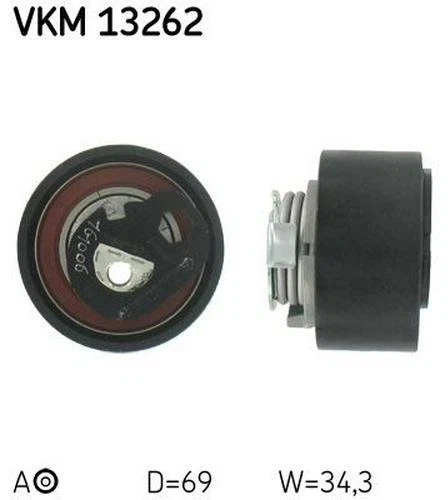 SKF Galet tendeur de courroie de distribution Poulie-tendeur VKM 13262 69mm