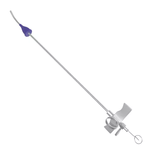 Spackman Uterine Cannula, 14", with Adjustable Plate for Vulsellum Forceps