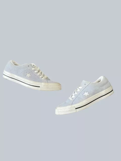 Converse one star discount trainers blue chill white