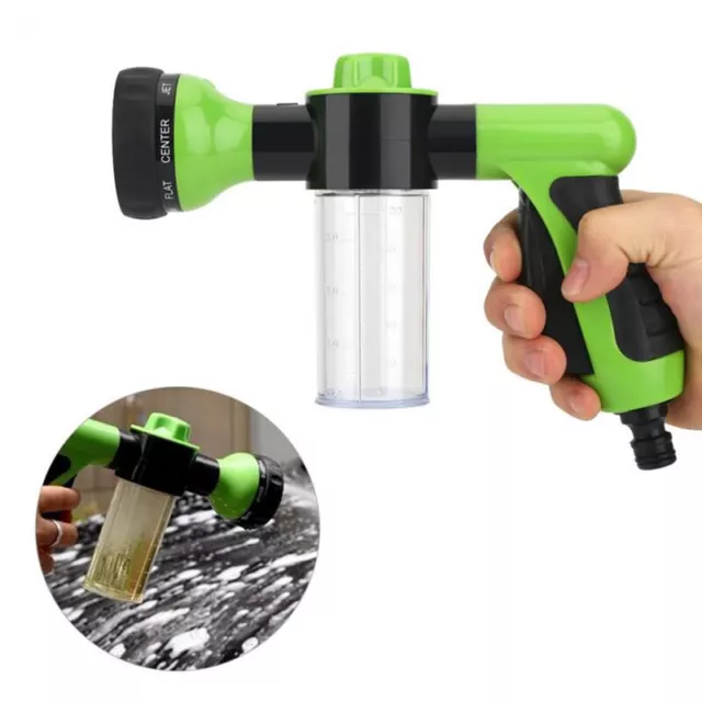 Washing Tool 8 in 1 Jet Spray Gun Soap Dispenser Garden Watering Hose Noz'EL