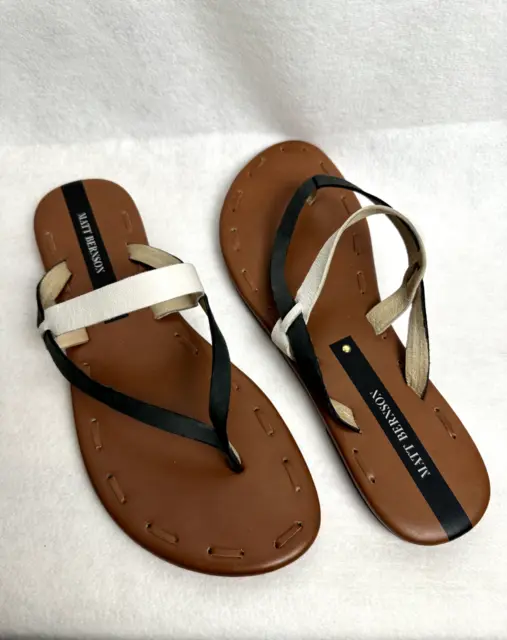 Matt Bernson Vero Cuoio leather sandals sz 11 excellent condition