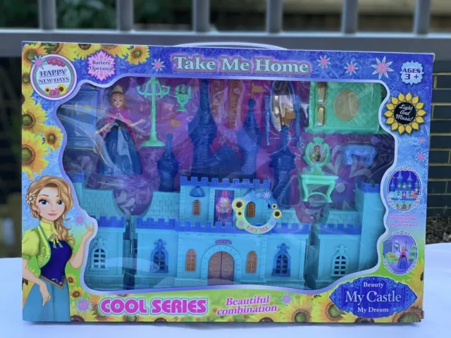 Frozen Elsa Ice Castle Palace Play Set Toy Princess Elsa Anna Play Set Xmas Gift
