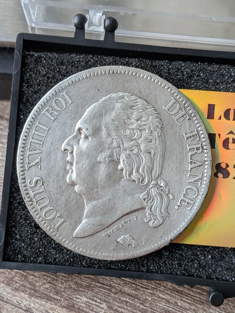 Pièce 5 Francs Louis XVIII 1815 - Argent - Atelier Limoges (I) - Qualité SUP