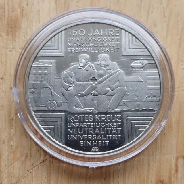 10 Euro Münze "150 Jahre Rotes Kreuz" 2013 A