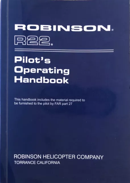 Robinson 22 Pilot Operating Handbook