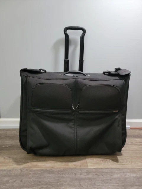 TUMI Alpha Wheeled Garment Bag #22031D4 Extended Trip Rolling Wardrobe Black