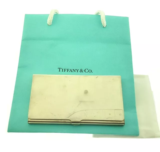 Vintage Tiffany & Co. Silver .925 Collectible Card Case with Bag