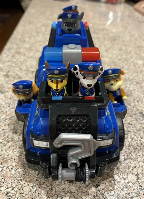 PAW PATROL CHASE’S Team Police Cruiser Total Rescue Vehicle, Incl 6 ...