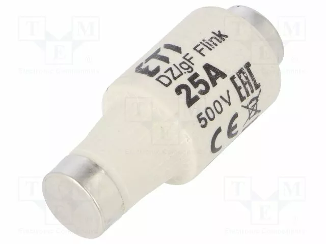 Sécurité : Schmelz 440VDC Céramique 500VAC D 002312107 D-Sicherungen 25A Rapide