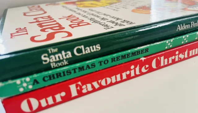 Kids Christmas Books Vintage Bulk Lot x 3 The Santa Claus Book Classics Retro