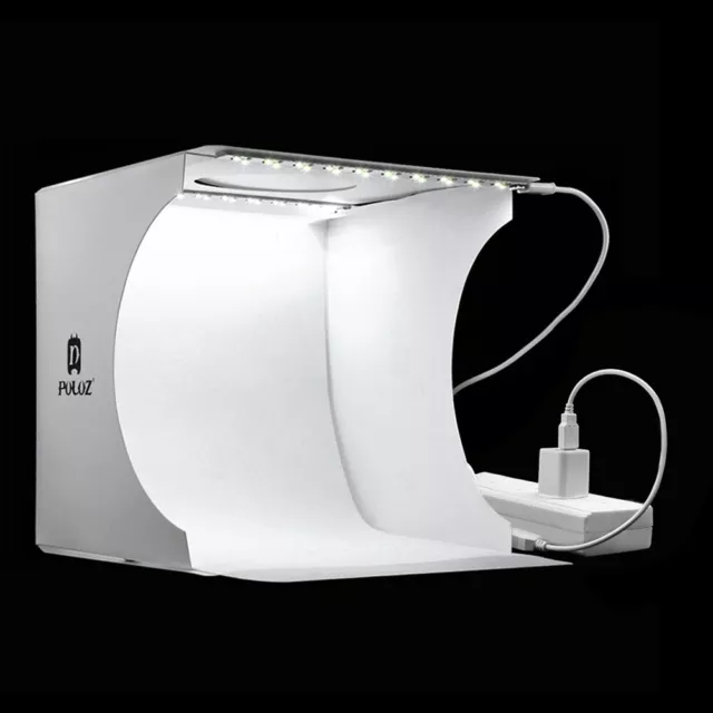 Portable Folding Photo Video Box Lighting Tent LED Panel+5V/3.1A EU Adapter 4CC