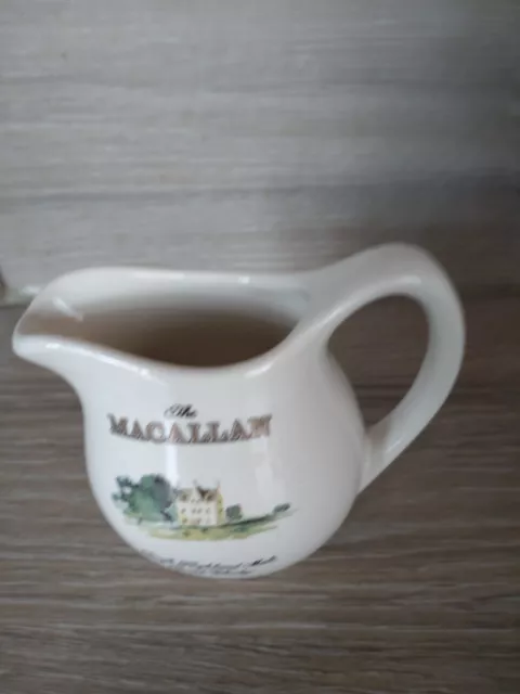 Vintage Whisky Water Jug Macallan Single Highland Malt Scotch Whisky Height 3”