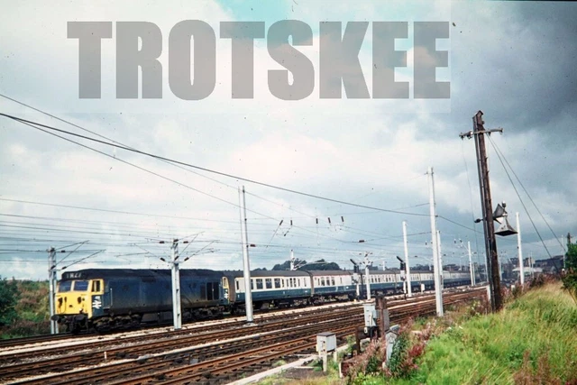 35mm Slide BR British Rail Diesel Loco Class 50 426 Upperby 1973 Original