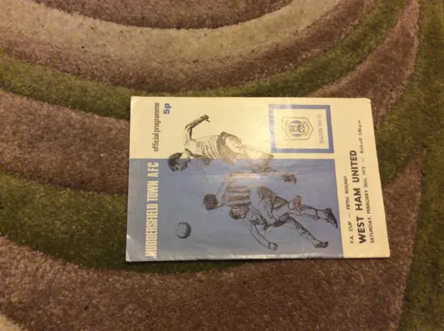 1972 Fa Cup Huddersfield Town V West Ham United 9