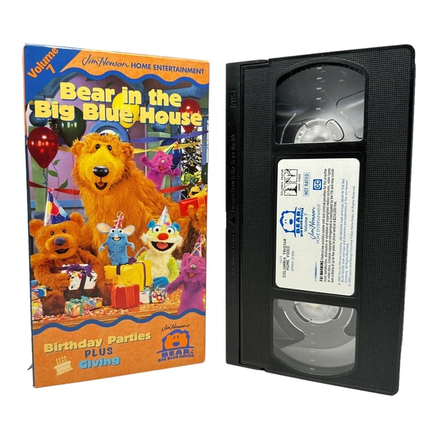 BEAR IN THE Big Blue House Volume 7 VHS 1999 Birthday Parties Giving BEAR IN THE Big Blue House Volume 7 VHS 1999 Birthday Parties Giving