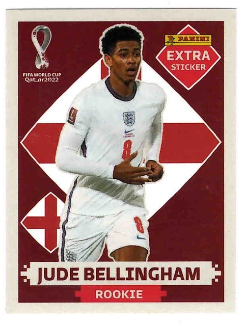 PANINI QATAR WORLD Cup Extra Sticker 2022 Rookie Jude Bellingham Base ...