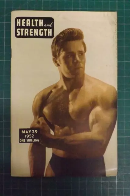 Vintage Health And Strength Magazine Bodybuilding Weightlifting 1952 (Gn573)