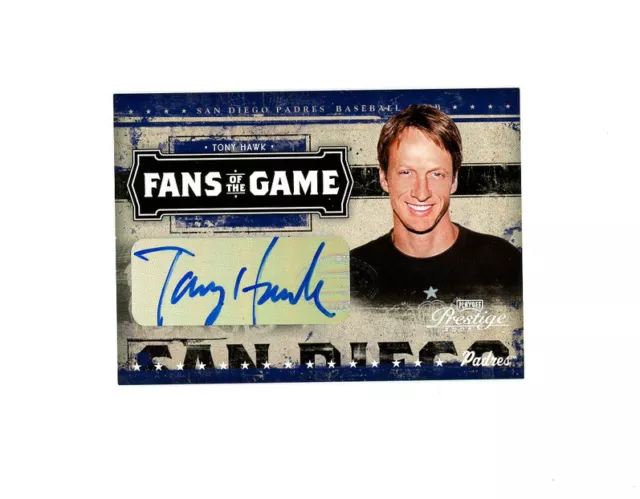 2005 Prestige Fans of the Game TONY HAWK AUTO - Skateboarding LEGEND