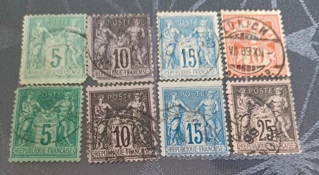 Alte Briefmarke aus Frankreich - Repub Franc. Fotos anschauen.