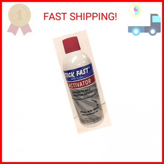 Stick Fast Aerosol Activator Multipurpose Adhesive Spray, Clear, 12.5 Ounces