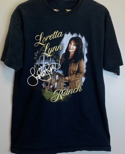 VINTAGE FRUIT OF The Loom Loretta Lynn Ranch Black All size Unisex …