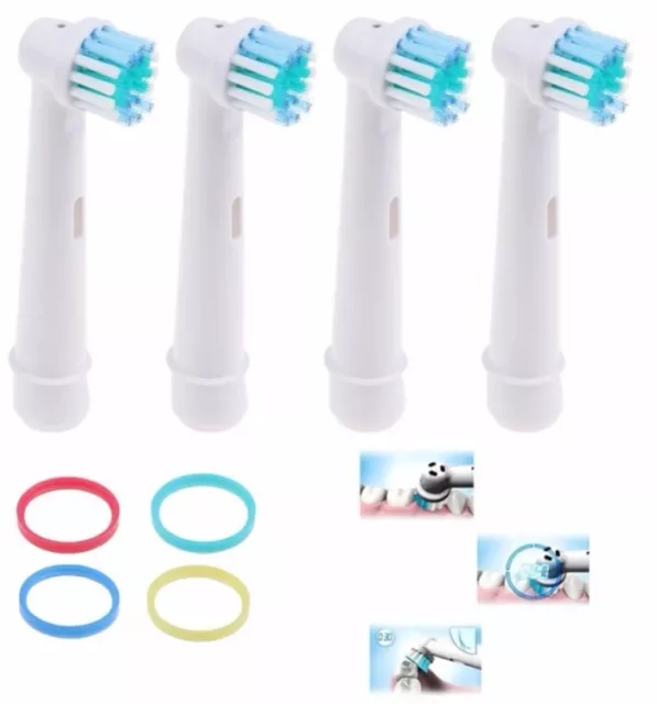 8 x Aufsteckbürsten für Oral-B Precision Clean OralB elektrische Ersatzbürsten