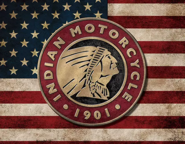 Indian Motorcycle Metal Tin Sign Garage Shop Man Cave Bar Home Wall Decor #2520