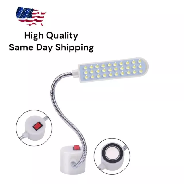 2Packs LED Sewing Machine Light Working Gooseneck Lamp with Magnetic Base  W4A2