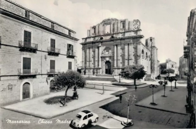 Caltanissetta Mazzarino chiesa madre + auto   non Spedita f. grande