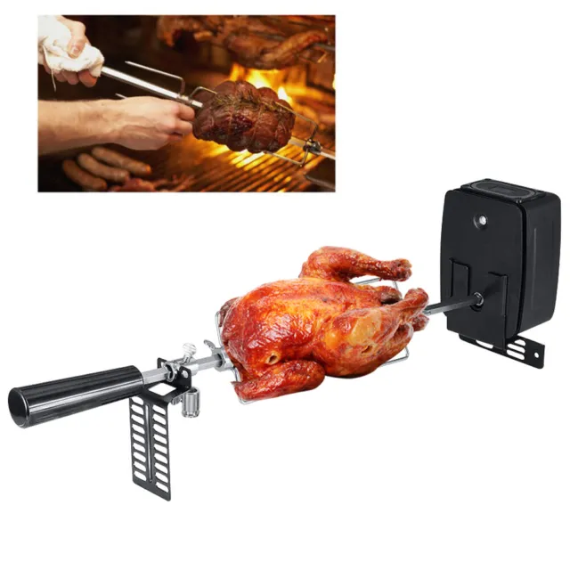 Grillspieß-Set Mit Motor Elektrischer Grillspieß BBQ Rotisserie Für Drehspieß DE