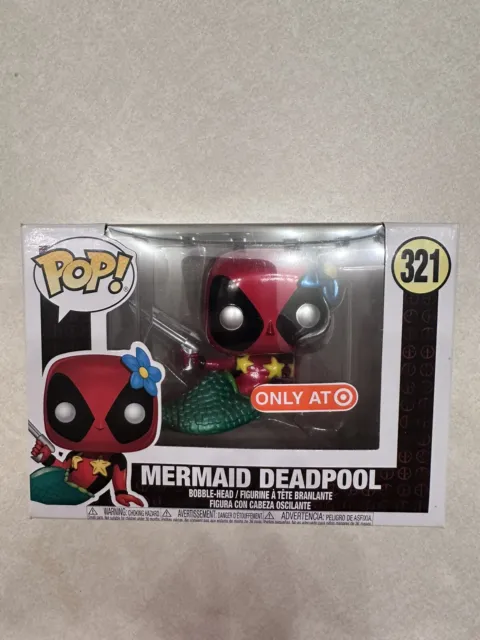 Funko Pop Marvel Metallic Mermaid Deadpool #321 Target Exclusive