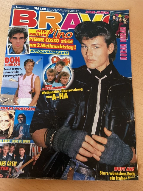 BRAVO 1 - 1986 , Marton Harket a-ha Cyndi Lauper Duran Duran Europe Billy Idol