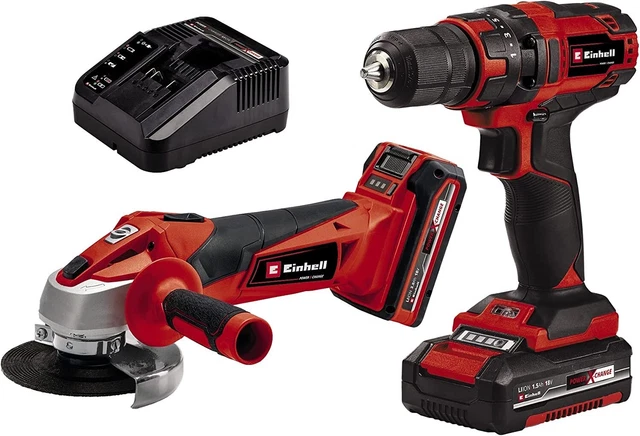 Einhell TC-TK 18 Li Kit Trapano e smerigliatrice (18 V, trapano avvitatore TC-CD