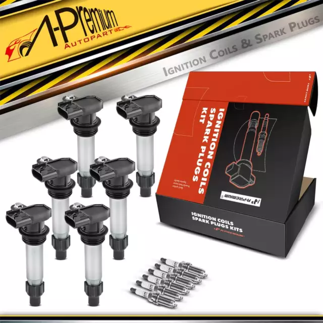 6x Ignition Coils & 6x Spark Plugs for Holden Commodore VZ VE Statesman WM Opel