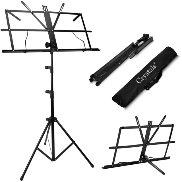 Heavy Duty Foldable Music Desktop Stand Holder Base Tripod Conductor Sheet Uk