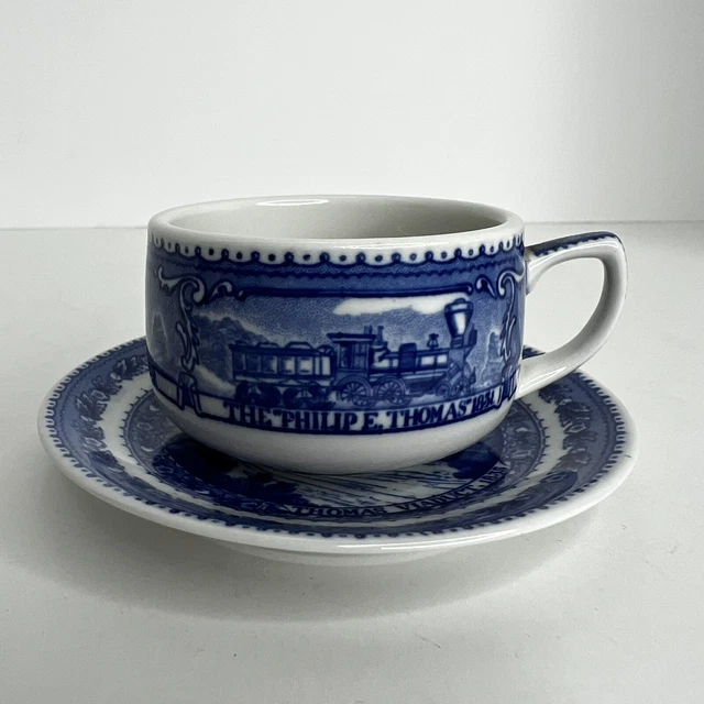 Baltimore & Ohio B & O Railroad Demitasse Cup & Saucer - Shenango China 1927 3