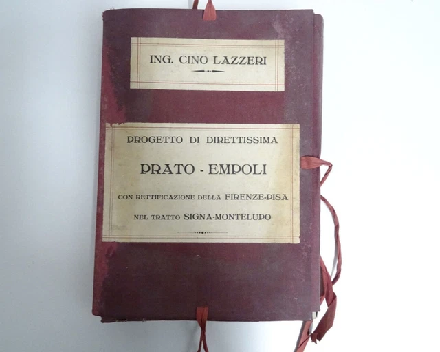 Progetto ferrovia direttissima Prato Empoli, treno progetto originale primo '900