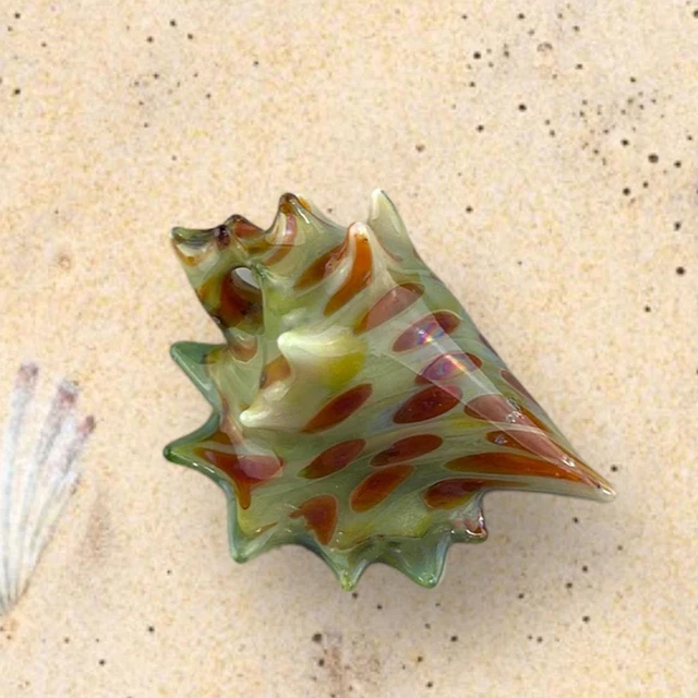 Lampwork Beads Boro Glass Conch Cone Sea Shell Focal Bead Pendant RC Art Glass