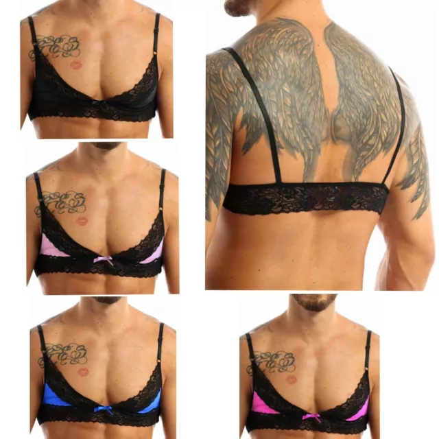 SISSY LINGERIE BRALETTE Mens Ladyboy Training Bra Leather Body Chest  Harness Top $12.21 - PicClick AU