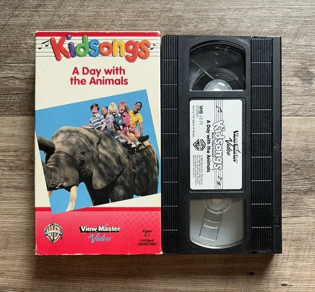 Kidsongs A Day With The Animals Vhs KIDSONGS A DAY With The Animals VHS Tape 1986 View-Master Video Kid