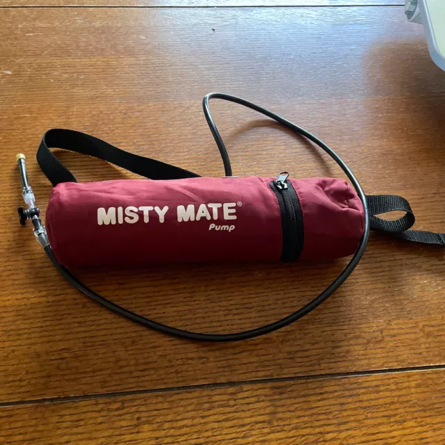 Vintage Misty Mate Personal Portable Air Cooler Mister Pump W/ Belt Color Red