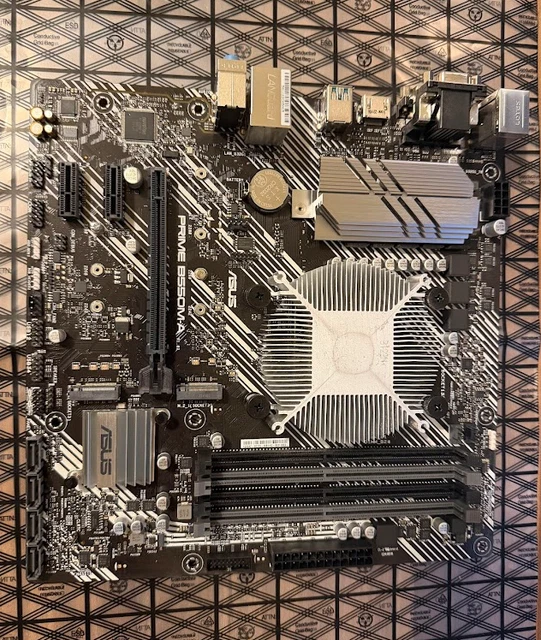MOTHERBOARD & CPU: ASUS PRIME B550M-A Socket AM4 & AMD Ryzen 5 5600X 4 ...