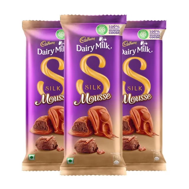 (Paquet de 3) Barre de chocolat Cadbury Dairy Milk Silk Mousse 50 g chacune...