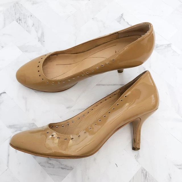 KATE SPADE Camel Shiny Pumps Size 7.5M