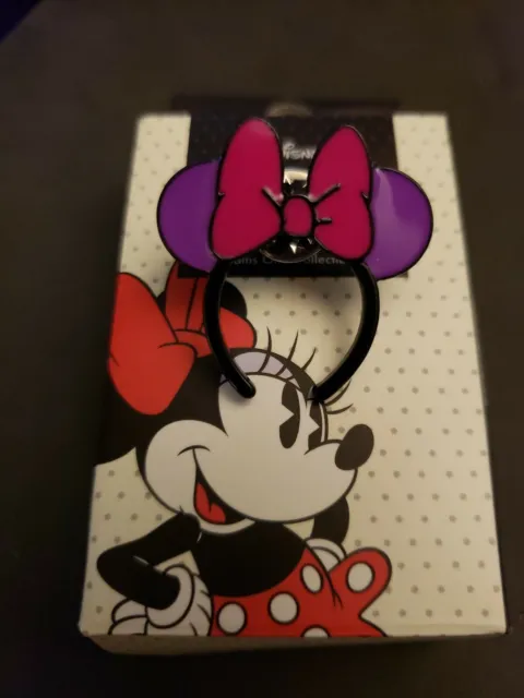 Disney Trading Pins Loungefly Minnie Mouse Ear Headband - Purple with Pink Bow